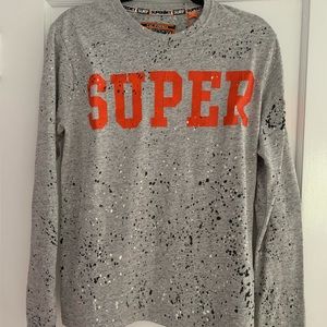 SUPERDRY splatter long sleeve t shirt